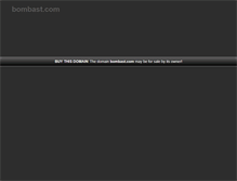 Tablet Screenshot of bombast.com